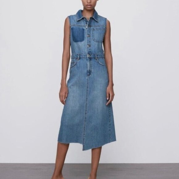 Zara Denim Dress - Picture 2 of 2
